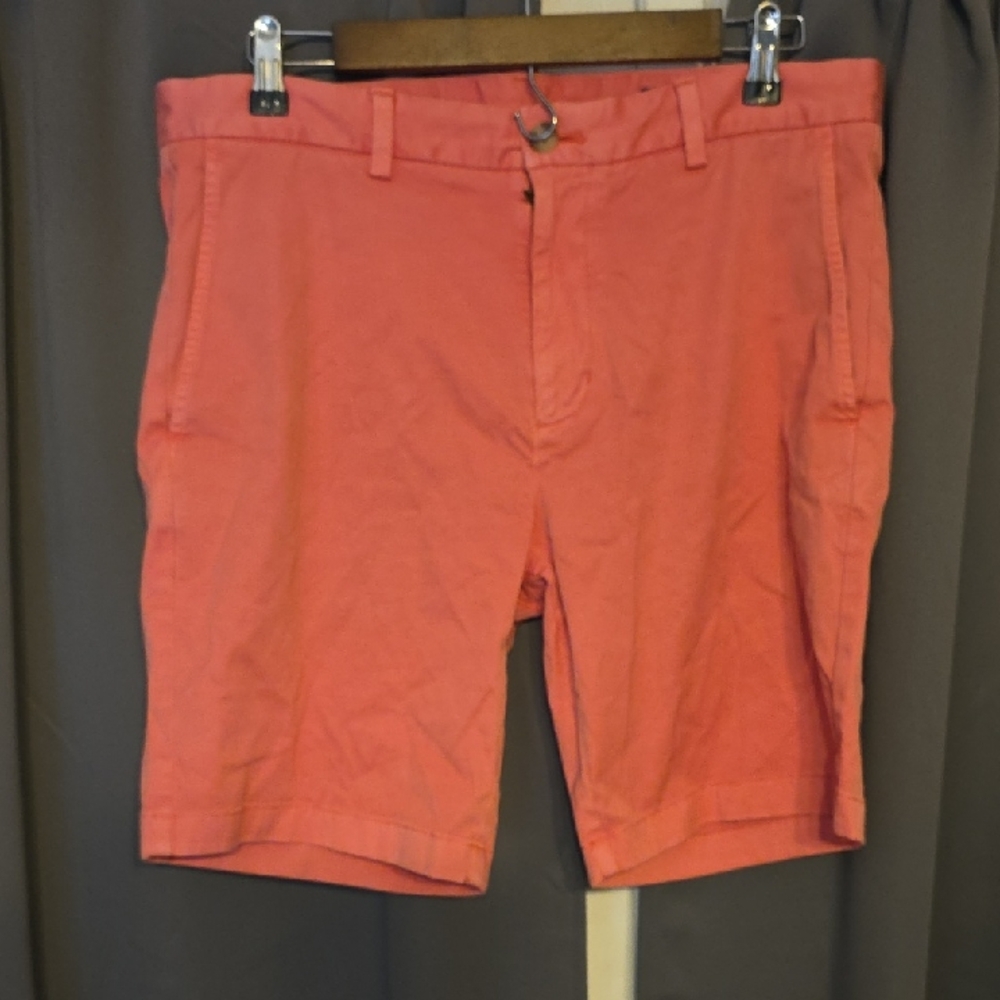 Vineyard Vines Men's Coral Shorts Flat Front Pockets Summer Beachy Sz 33 EUC‎